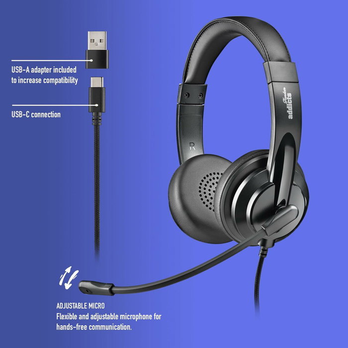 NGS VOX 605 USB-C Auriculares de Diadema Negro