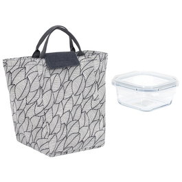 Cook Concept Coup De Fraiche Bolsa Térmica con Fiambrera de Vidrio 800 ml y Tejido Isotérmico