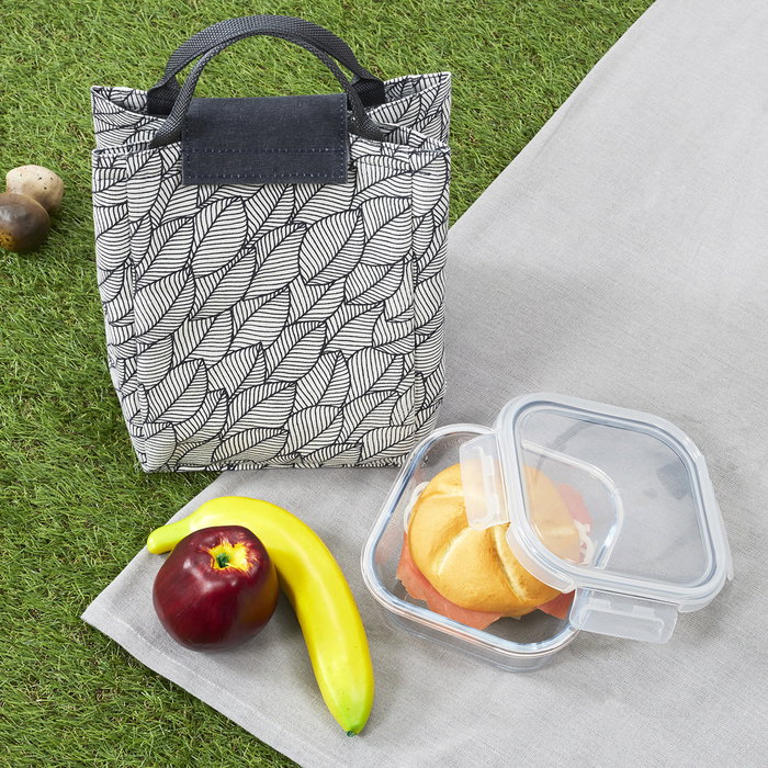 Cook Concept Coup De Fraiche Bolsa Térmica con Fiambrera de Vidrio 800 ml y Tejido Isotérmico