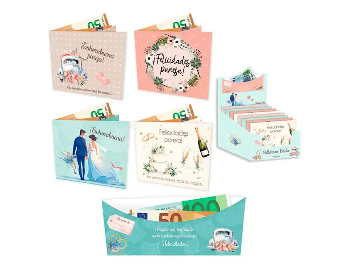 Arguval Billetero en Plata para Bodas, Billetero de Felicitación, 11x8.5 cm Arguval Billetero en Plata para Bodas, Billetero de Felicitación, 11x8.5 cm