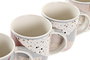 DKD Home Decor Mug Rosa Fucsia Porcelana 8.3 x 9.5 x 11.5 cm 365ml (12 Unidades)