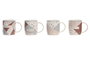 DKD Home Decor Mug Rosa Fucsia Porcelana 8.3 x 9.5 x 11.5 cm 365ml (12 Unidades)