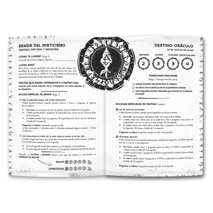 El Refugio de Ryhope La Caza Juego de Rol Fantasía Oscura Nórdica Temática de Caza a una Bestia con Mecánicas Year Zero Engine y PbtA