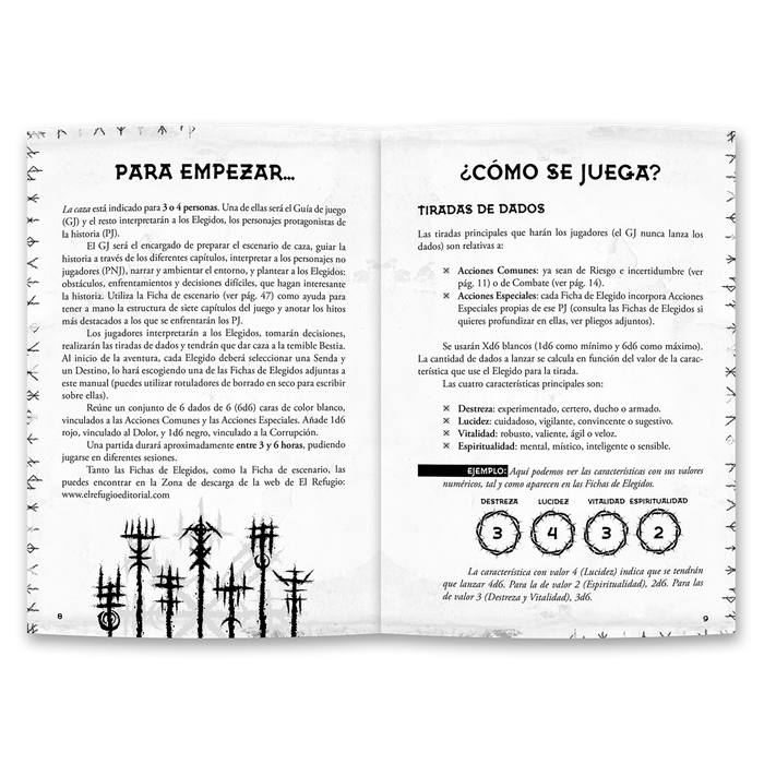 El Refugio de Ryhope La Caza Juego de Rol Fantasía Oscura Nórdica Temática de Caza a una Bestia con Mecánicas Year Zero Engine y PbtA