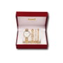 SAMI Conjunto de reloj con strass y 3 pulseras