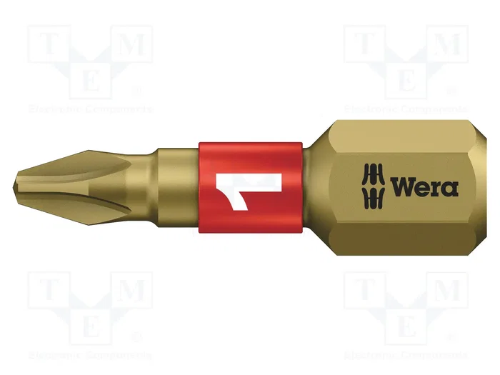WERA Punta de destornillador Phillips PH1 BiTorsion 1/4 de 25 mm WERA Punta de destornillador Phillips PH1 BiTorsion 1/4 de 25 mm