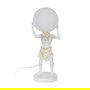 Lámpara Mesa Blanco Resina 18 X 17 X 44 cm
