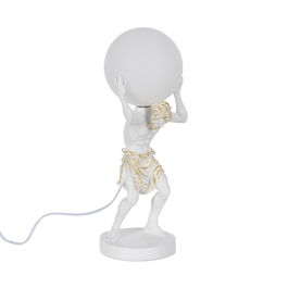 Lámpara Mesa Blanco Resina 18 X 17 X 44 cm