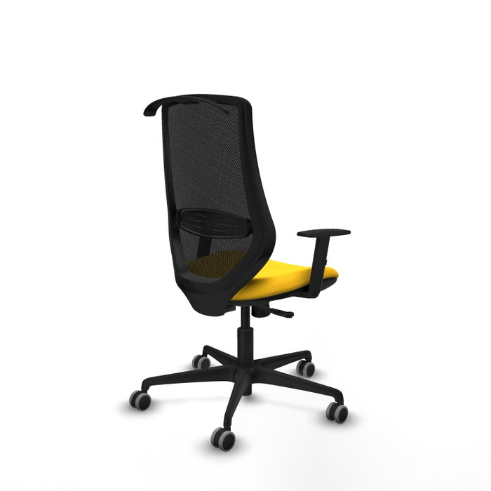PIQUERAS Y CRESPO Silla de oficina Mardos Amarillo y Negro