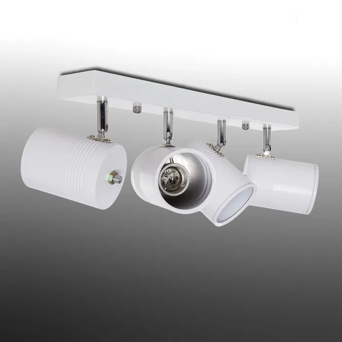 Eliana HO-4XE27WALLLIGHT_W Lámpara de Techo Aplique Plafón 4 Luces Casquillo E27 Blanco Aluminio Eliana HO-4XE27WALLLIGHT_W Lámpara de Techo Aplique Plafón 4 Luces Casquillo E27 Blanco Aluminio