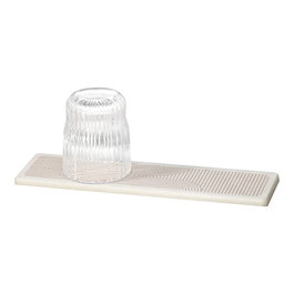 Wenko Alfombrilla de escurrido Damon para platos, natural de diatomita, muy absorbente y de secado rápido, 30 x 8 x 0,9 cm