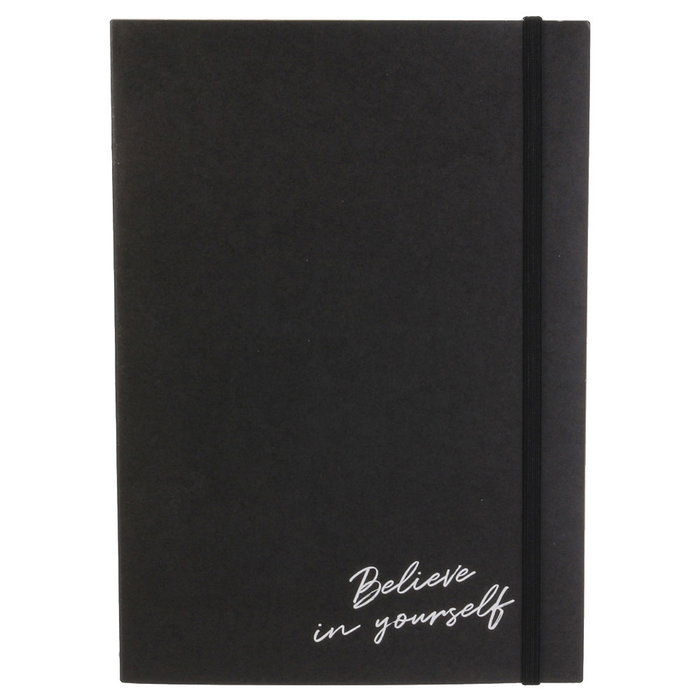 Dites-le avec des Mots Libreta Dina5 Happy Working con Goma Elástica, 120 Hojas 70 gr/m2, 15x21 cm