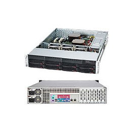 Super Micro CSE-825TQC-R802LPB Servidor Montaje en Rack ATX EATX Negro 8 Bahías 3.5" 800W