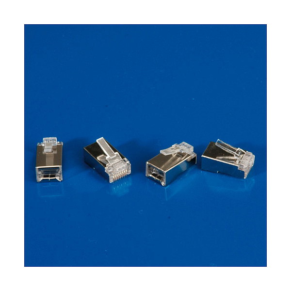 ROLINE Pack de 10 conectores modulares blindados Cat.6 Class E con blindaje ROLINE Pack de 10 conectores modulares blindados Cat.6 Class E con blindaje
