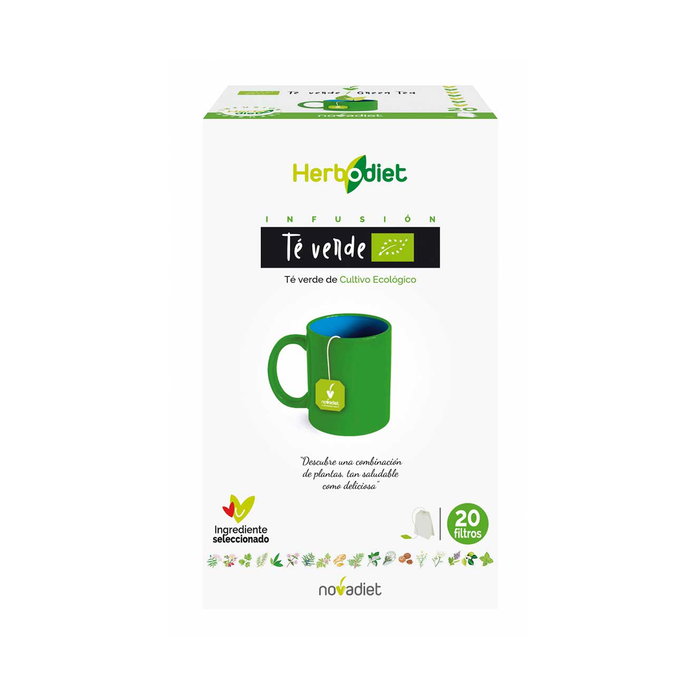 NOVADIET Herbodiet Té Verde Eco 20 filtros NOVADIET Herbodiet Té Verde Eco 20 filtros