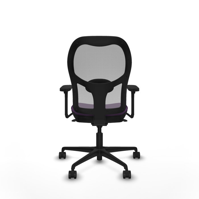 PIQUERAS Y CRESPO Silla de oficina Jorquera con mecanismo sincro, morada y gris