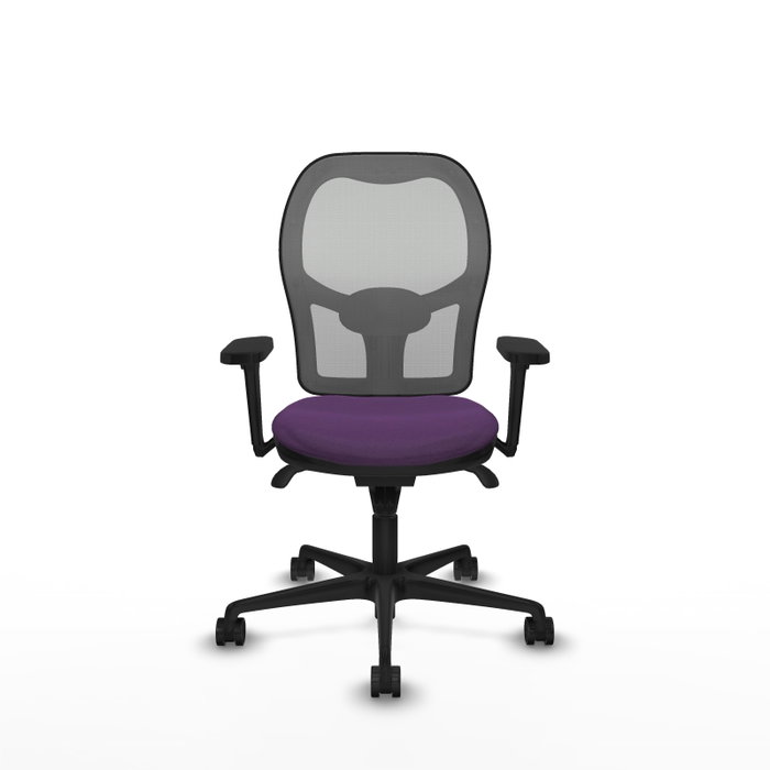 PIQUERAS Y CRESPO Silla de oficina Jorquera con mecanismo sincro, morada y gris