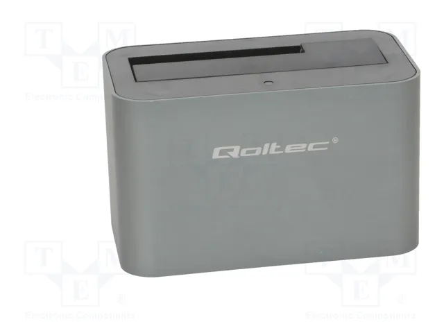 QOLTEC Estación de acoplamiento USB 3.0 Gris Plata