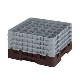 CAMBRO Cesta de lavado 36 compartimentos Castaño