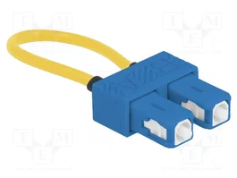 DeLOCK Adaptador de loopback de fibra óptica SC/UPC monomodo azul