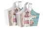 DKD Home Decor Revistero Mediterraneo Multicolor PU y Carton Set de 2 (2 Unidades) 18 x 41 x 40 cm