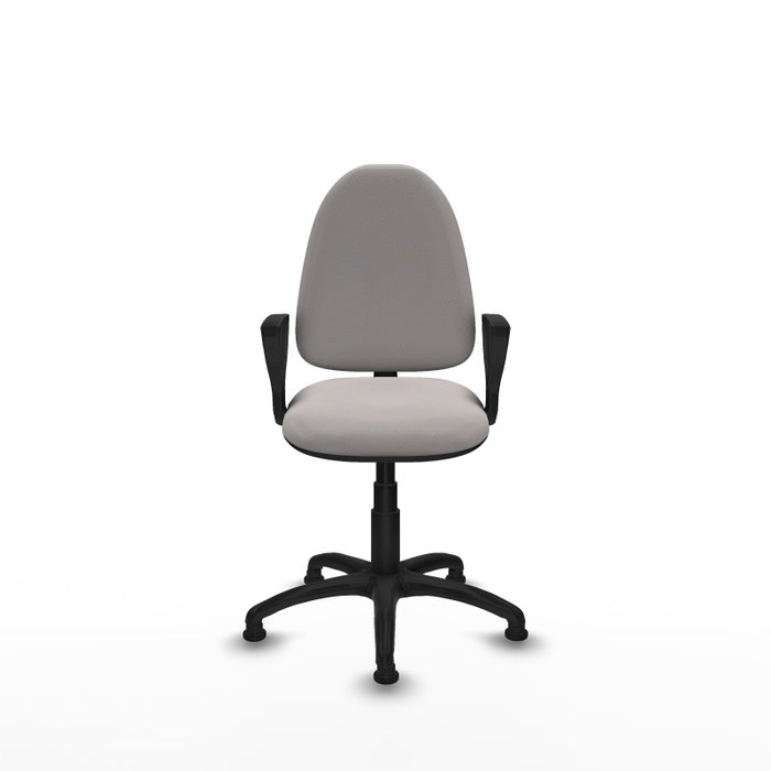 PIQUERAS Y CRESPO Silla de oficina Aýna Blanca con Brazos Fijos