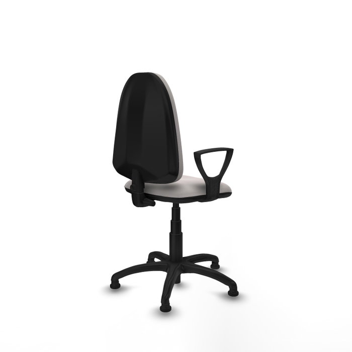 PIQUERAS Y CRESPO Silla de oficina Aýna Blanca con Brazos Fijos