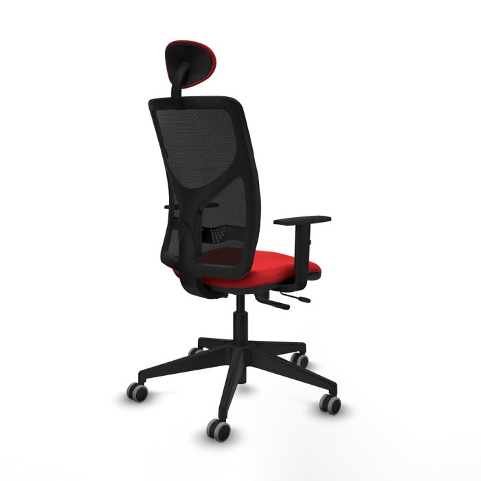 PIQUERAS Y CRESPO Silla de oficina Motilla con mecanismo Sincro/Traslack, Rojo y Negro PIQUERAS Y CRESPO Silla de oficina Motilla con mecanismo Sincro/Traslack, Rojo y Negro