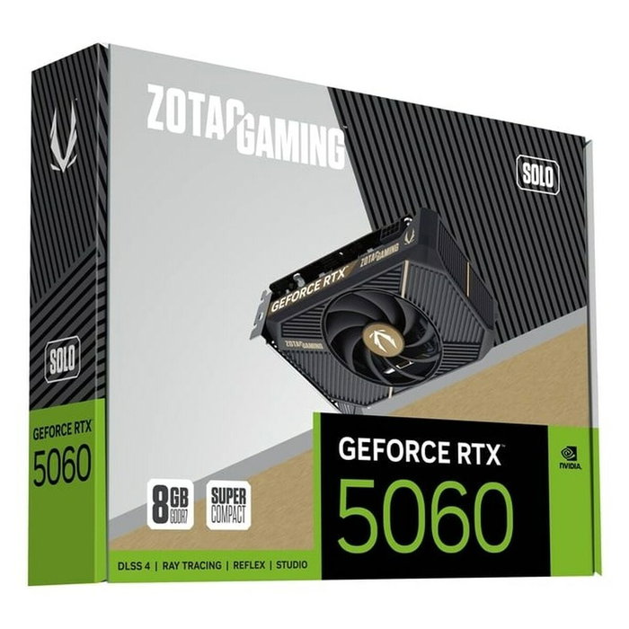 ZOTAC GAMING GeForce RTX 5060 SOLO 8 GB GDDR7 Negro ZOTAC GAMING GeForce RTX 5060 SOLO 8 GB GDDR7 Negro