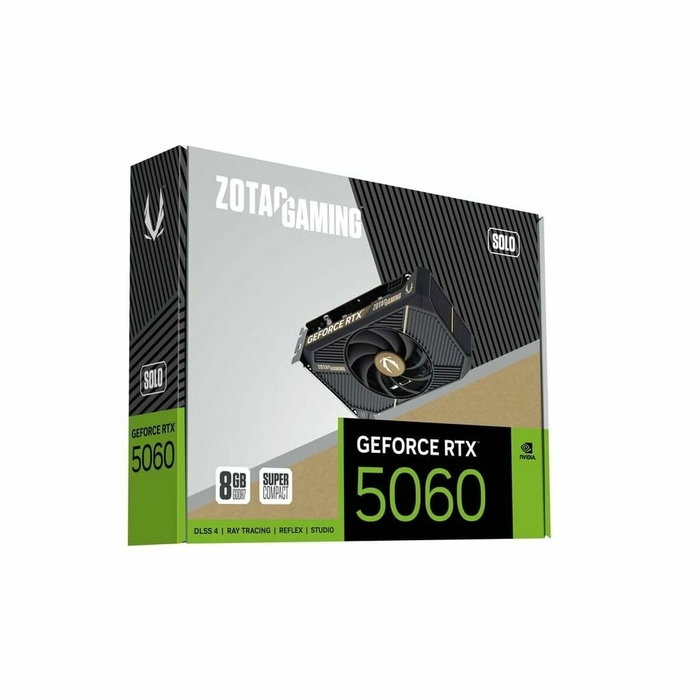 ZOTAC GAMING GeForce RTX 5060 SOLO 8 GB GDDR7 Negro ZOTAC GAMING GeForce RTX 5060 SOLO 8 GB GDDR7 Negro