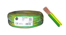 Cable Eléctrico Flexible 6,0 mm de 100 mt Amar/Verd TT=52060,9