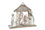 DKD Home Decor Nacimiento de Resina Marrón y Beige 17x7x15,5 cm