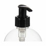 Dispensador de Jabón Berilo Negro Transparente Plástico 500 ml 8 x 16,5 x 8 cm (12 Unidades)
