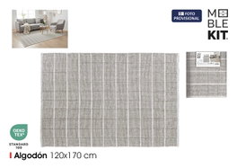 Moblekit Alfombra de Algodón Beige 120x170cm