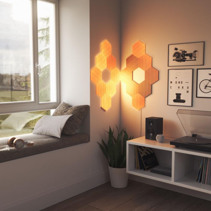Nanoleaf Elements Kit de Inicio de Paneles Hexagonales 13 uds. Iluminación Inteligente Modular