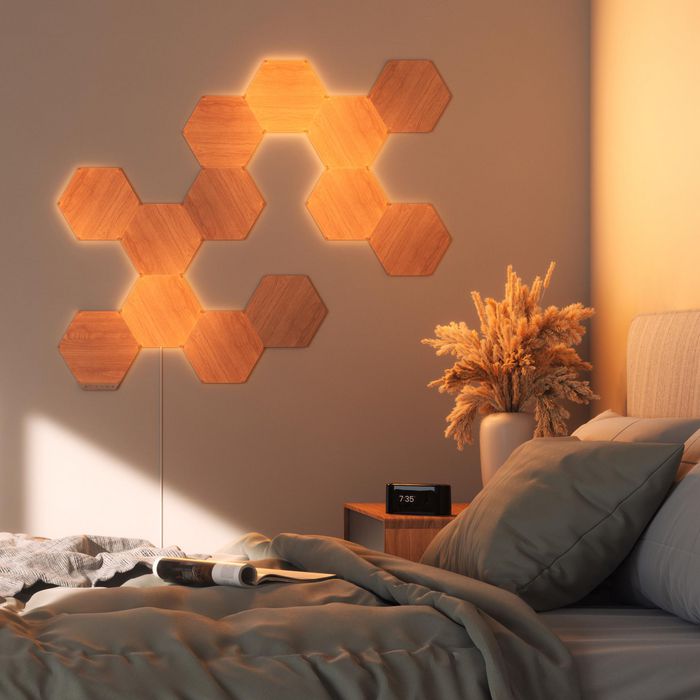 Nanoleaf Elements Kit de Inicio de Paneles Hexagonales 13 uds. Iluminación Inteligente Modular