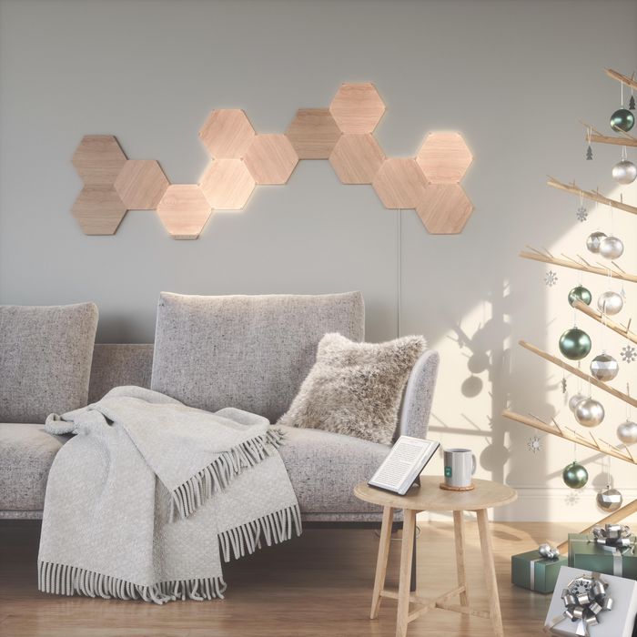 Nanoleaf Elements Kit de Inicio de Paneles Hexagonales 13 uds. Iluminación Inteligente Modular