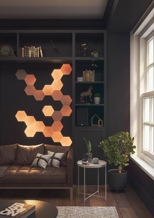 Nanoleaf Elements Kit de Inicio de Paneles Hexagonales 13 uds. Iluminación Inteligente Modular