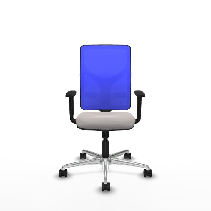 PIQUERAS Y CRESPO Silla de oficina Motilla con mecanismo Sincro, Blanco y Azul PIQUERAS Y CRESPO Silla de oficina Motilla con mecanismo Sincro, Blanco y Azul