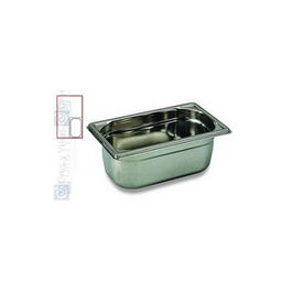 RIEBER CUBETA GN 1/4-200 CON ASAS - CUBETA GASTRONOM DE ACERO INOXIDABLE - 5 LITROS
