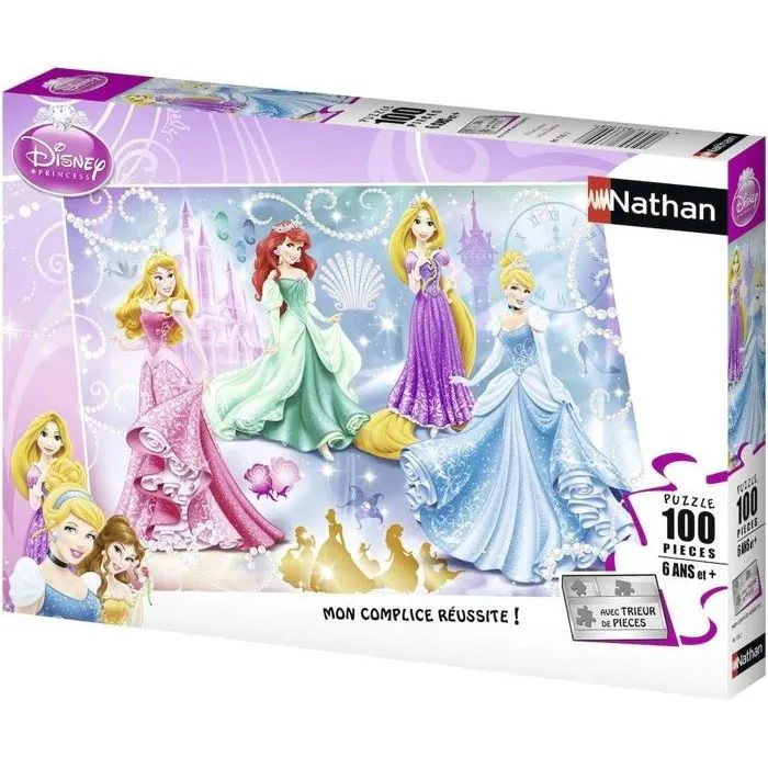 Disney Puzzle Brillante de Princesas Rompecabezas 100 Piezas 36x26cm Niña 6+ Años Disney Puzzle Brillante de Princesas Rompecabezas 100 Piezas 36x26cm Niña 6+ Años
