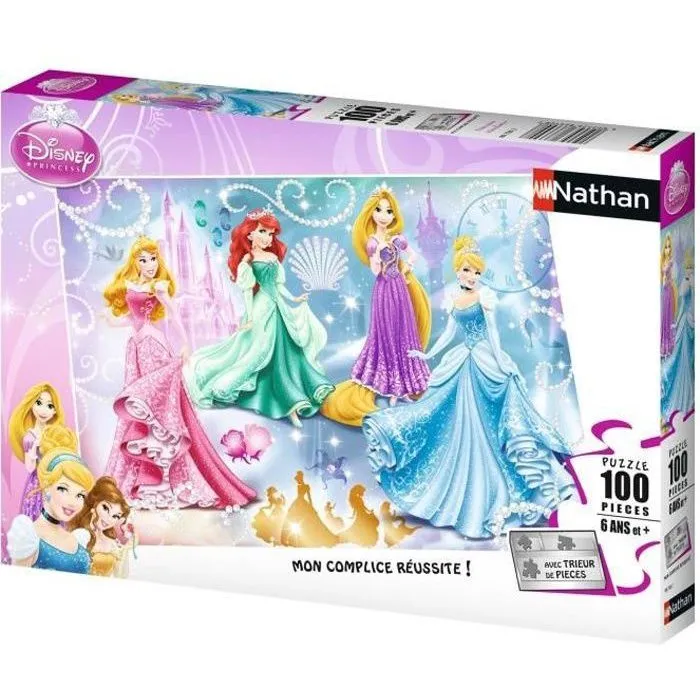 Disney Puzzle Brillante de Princesas Rompecabezas 100 Piezas 36x26cm Niña 6+ Años Disney Puzzle Brillante de Princesas Rompecabezas 100 Piezas 36x26cm Niña 6+ Años