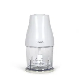 Livoo Picadora LIV1713288761908 300 ml 400 W 1 Velocidad y Turbo 2 Cuchillas de Acero Inoxidable Blanco