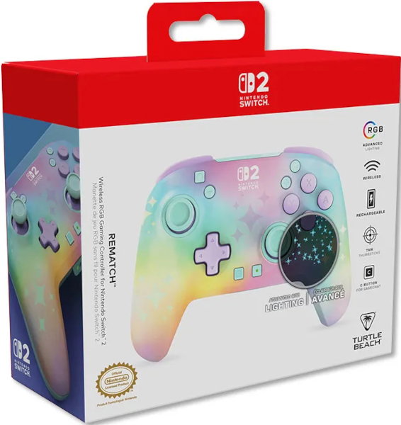 Turtle Beach Rematch Wireless RBG Controller Starry Dream para Switch/OLED/Lite Turtle Beach Rematch Wireless RBG Controller Starry Dream para Switch/OLED/Lite