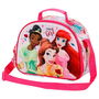 Karactermania Bolsa Portameriendas 3D Strong Princesas Disney Infantil Compartimento Único Cremallera Asa Superior Correa Hombro Regulable 25x20x10cm