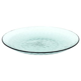 Home Deco Factory Plato Diámetro 23,5 cm Plástico Martilleado Colores Surtidos Azul Gris