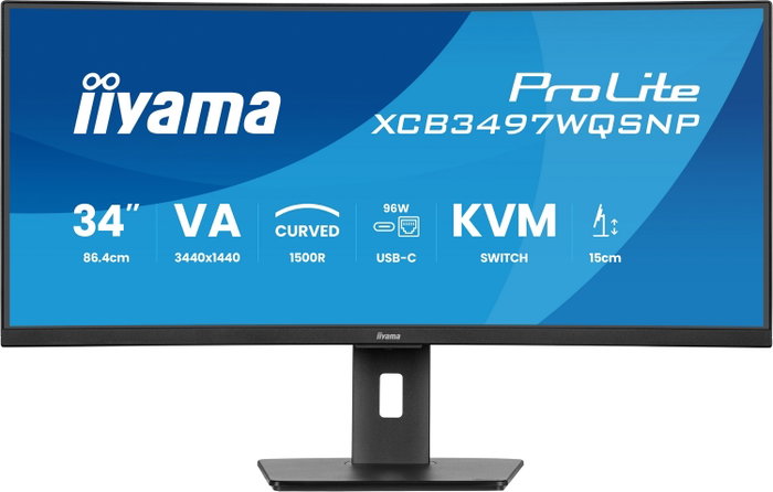 iiyama ProLite XCB3497WQSNP-B1 UWQHD 34'' VA 120Hz iiyama ProLite XCB3497WQSNP-B1 UWQHD 34'' VA 120Hz