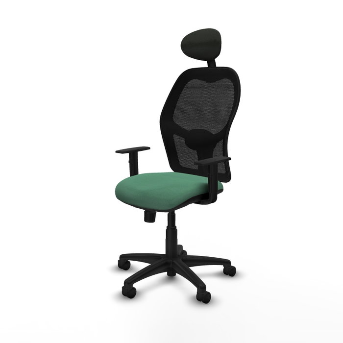 PIQUERAS Y CRESPO Silla de oficina Alocén Verde esmeralda y Negro