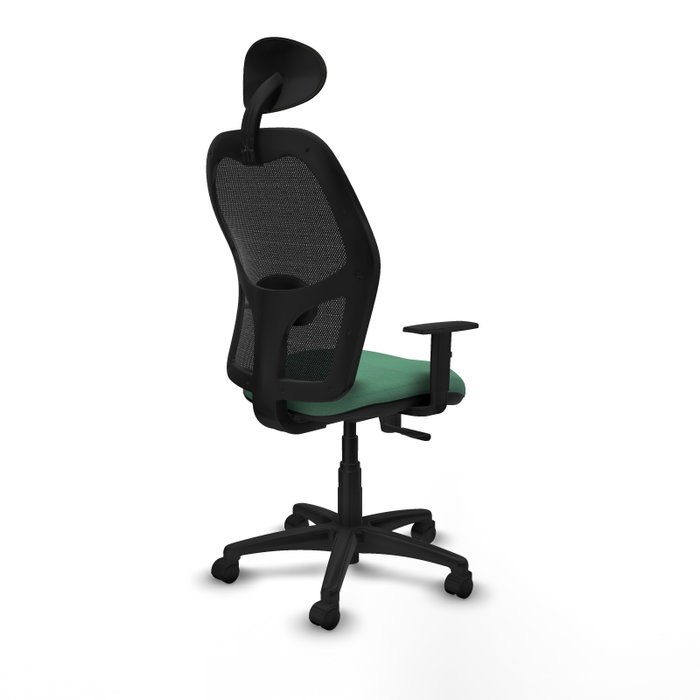 PIQUERAS Y CRESPO Silla de oficina Alocén Verde esmeralda y Negro