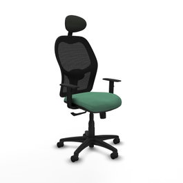 PIQUERAS Y CRESPO Silla de oficina Alocén Verde esmeralda y Negro